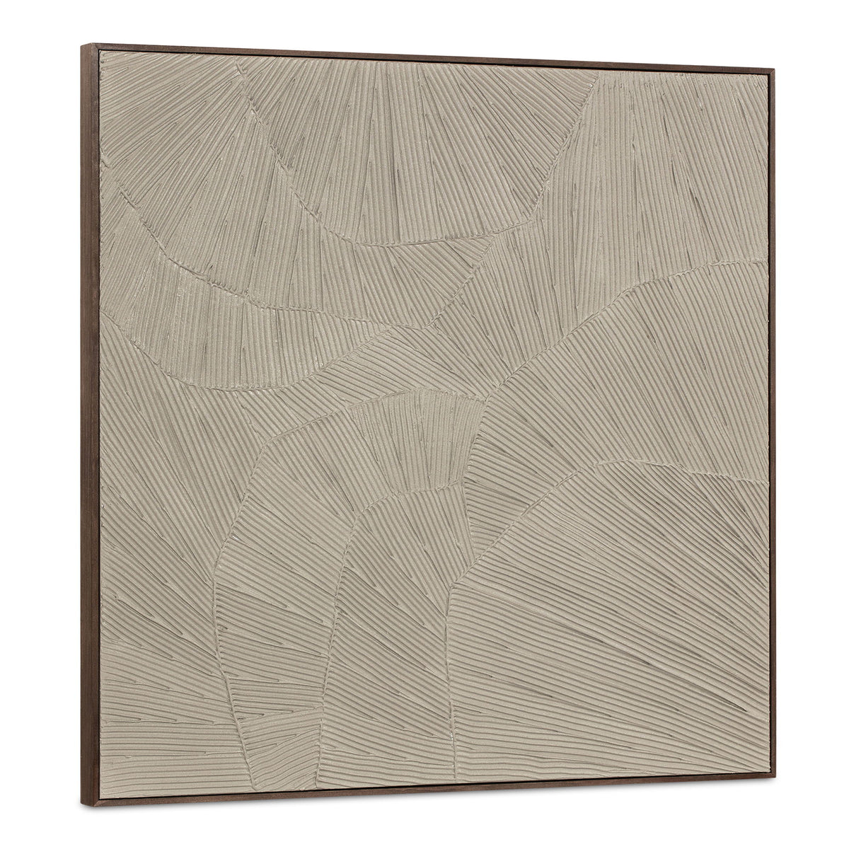 Flutter - Framed Painting - Cool Beige