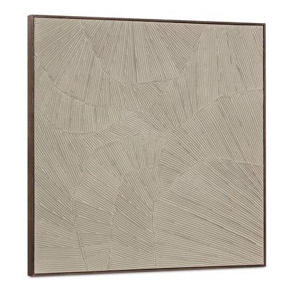 Flutter - Framed Painting - Cool Beige