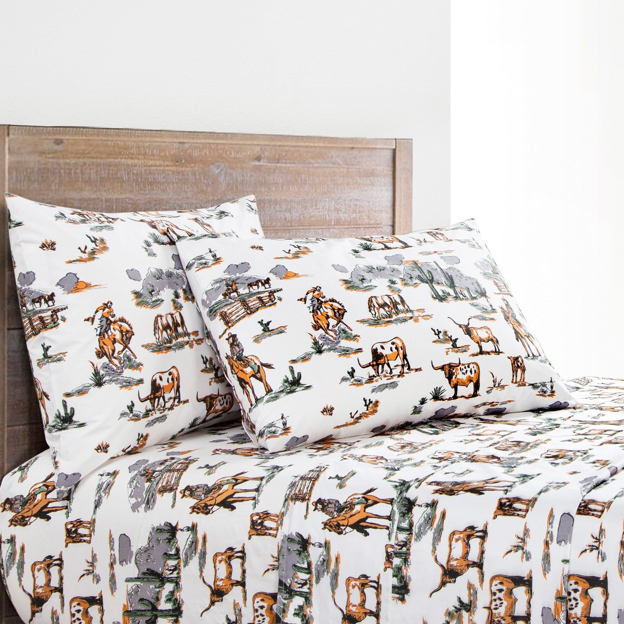 Ranch Life - Queen 200TC Cotton Sheet Set (Set of 4) - Duffle Bag