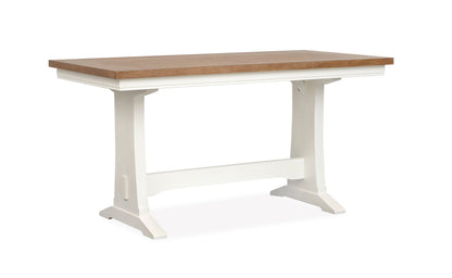 Kingston - Counter Height Table - Whisper White And Cerused Nutmeg