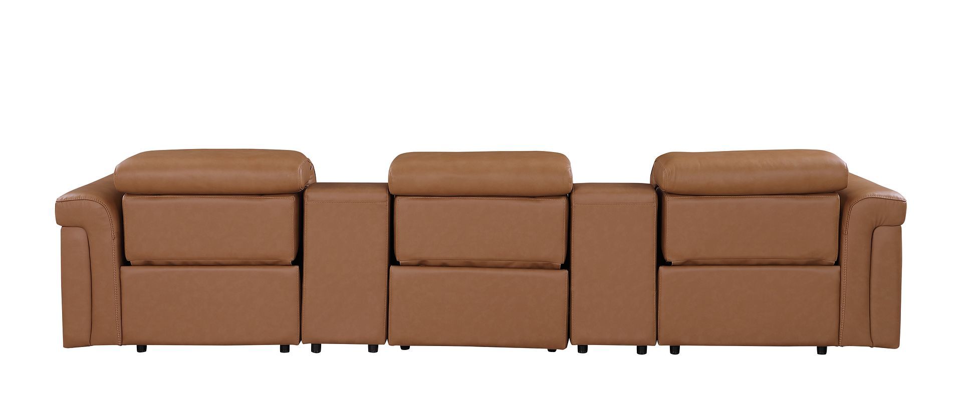 1126 - 5-Piece Modular Power Reclining Sofa In With 3 Power Recliners & Power Headrests