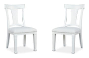 Kingston - Upholstered Side Chair (Set of 2) - Whisper White And Cerused Nutmeg