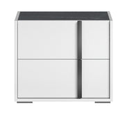 Bianca - Marble Nightstand - White