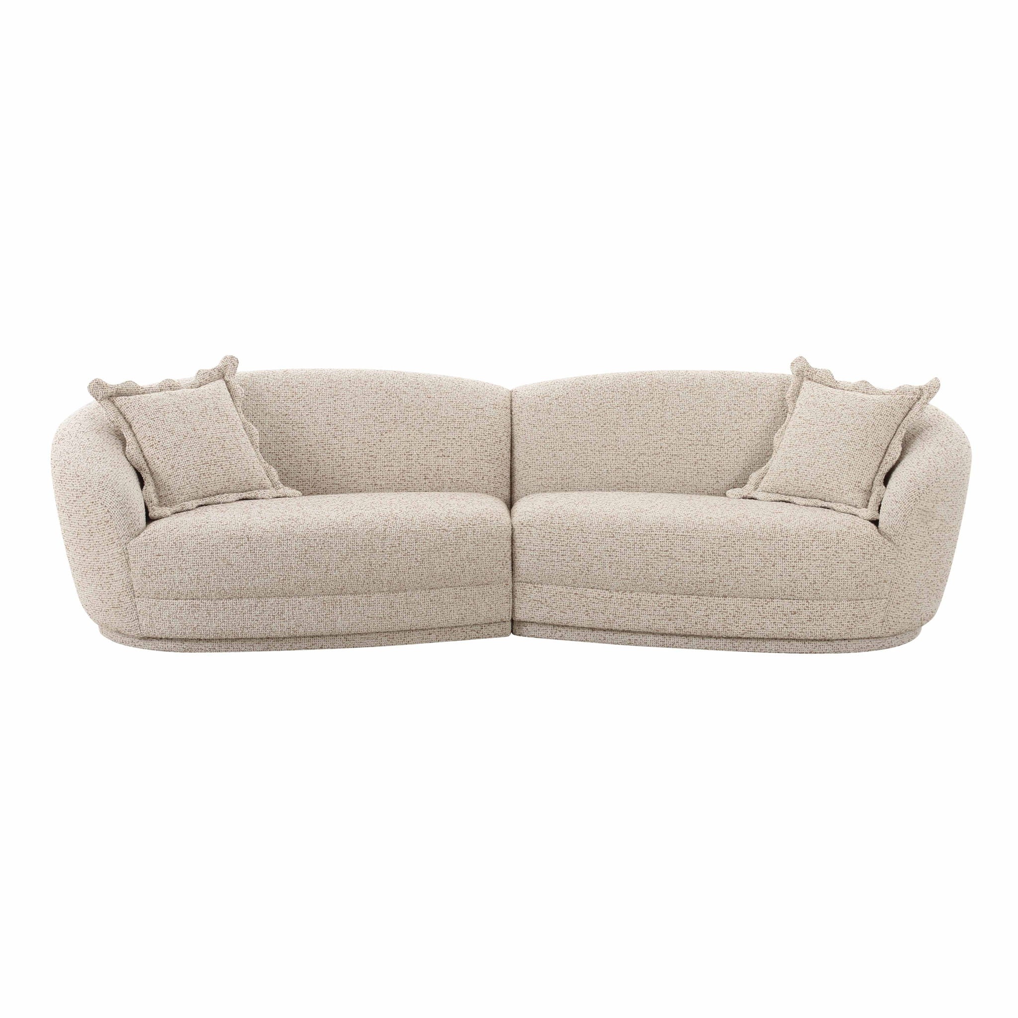 Marion Textured Boucle Sectional - Thumbnail 5