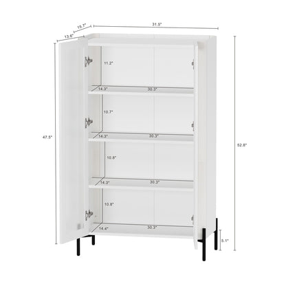 Abbey - Bookcase Cabinet With 4 Adjustable Shelves