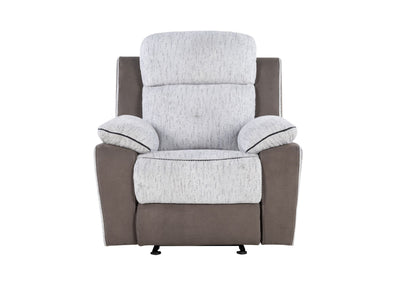 U5050 - Glider Recliner - Dark / Light Gray