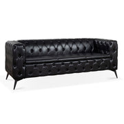 Square Arm Removable Cushion 3 Seater Sofa