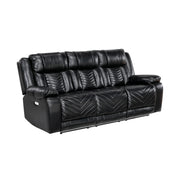 Glory Furniture - Sensa - Power Reclining Sofa With Table And LED Belt