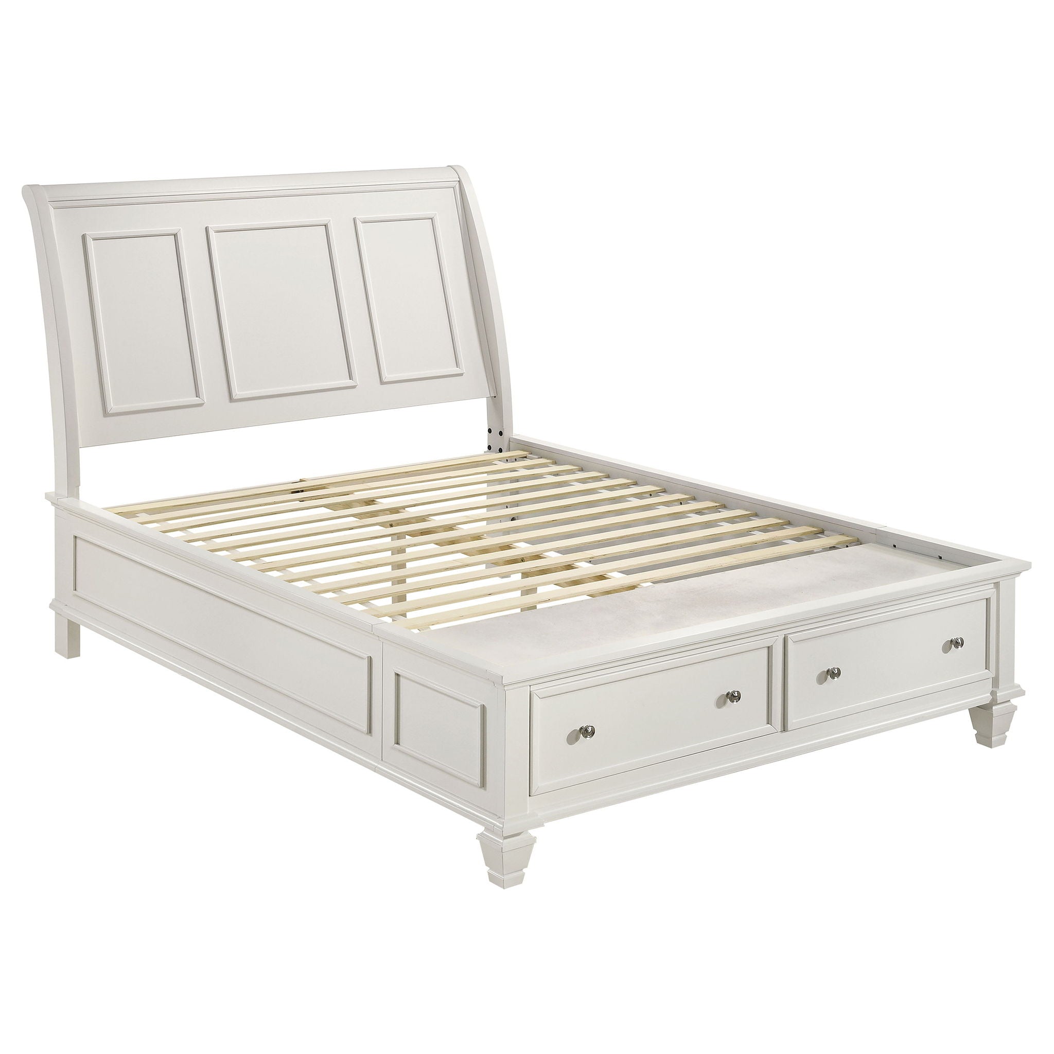 Rocco - 4 Piece Queen Bedroom Set - Cream White