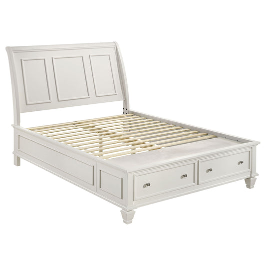 Rocco - 4 Piece Queen Bedroom Set - Cream White