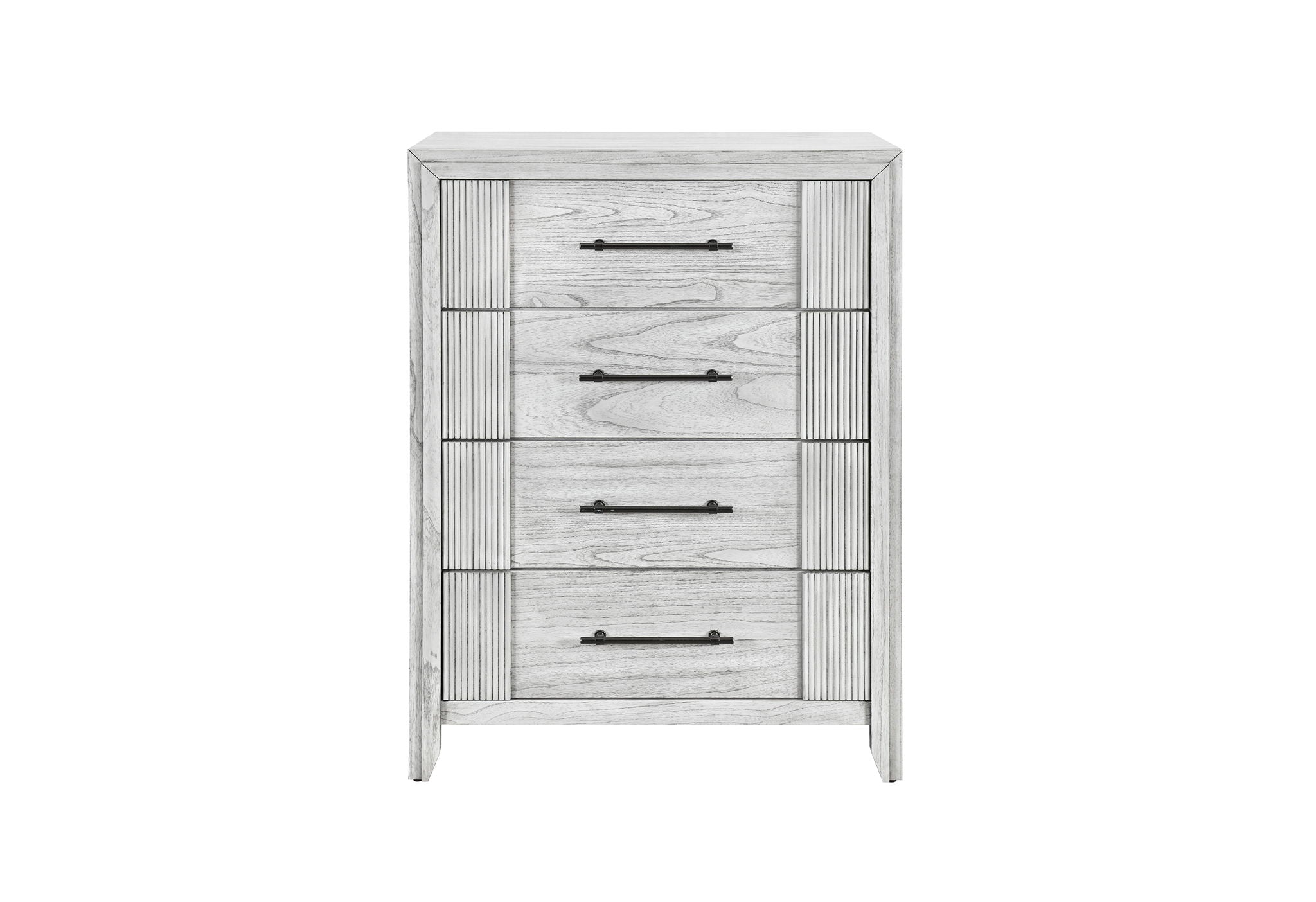 Elsie - 5 Piece King Bedroom Set - Light Gray