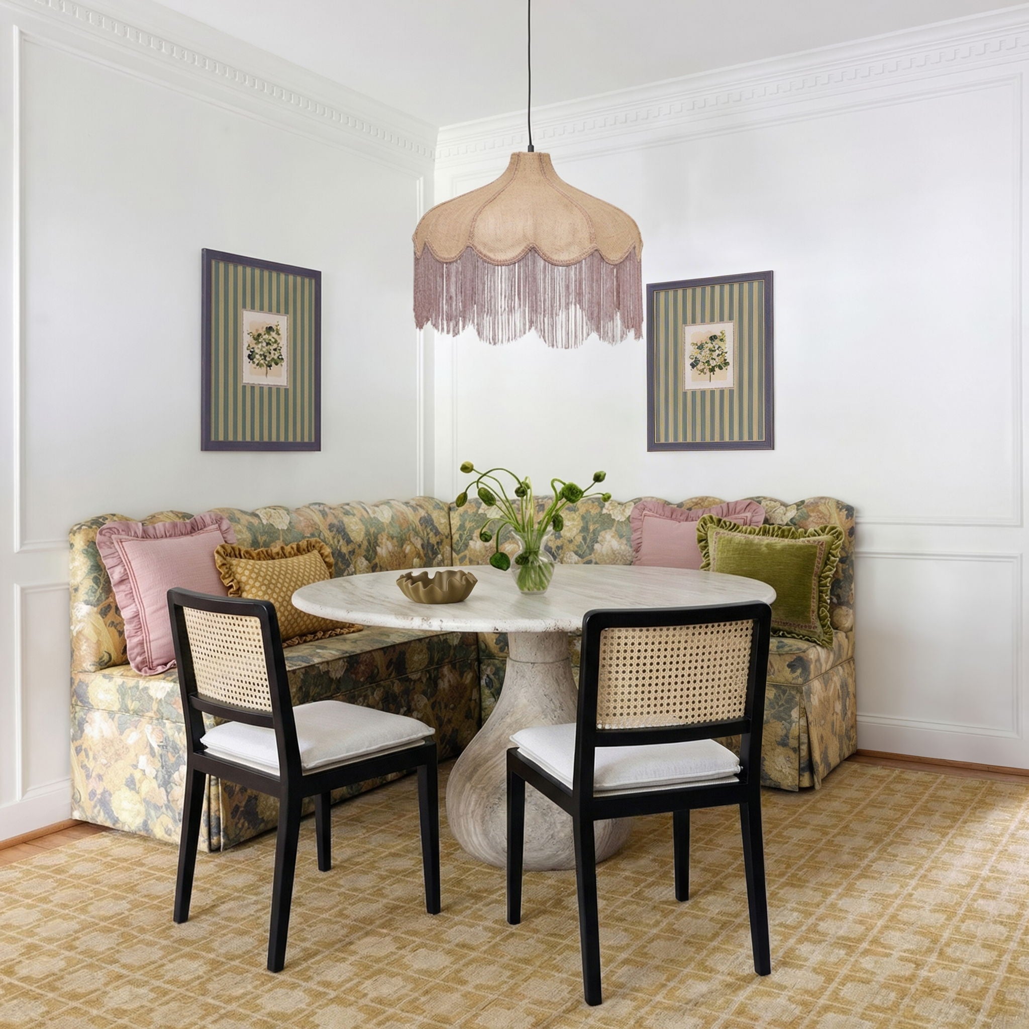 Tassina - Upcycled Performance Linen Dining Chair - Cream