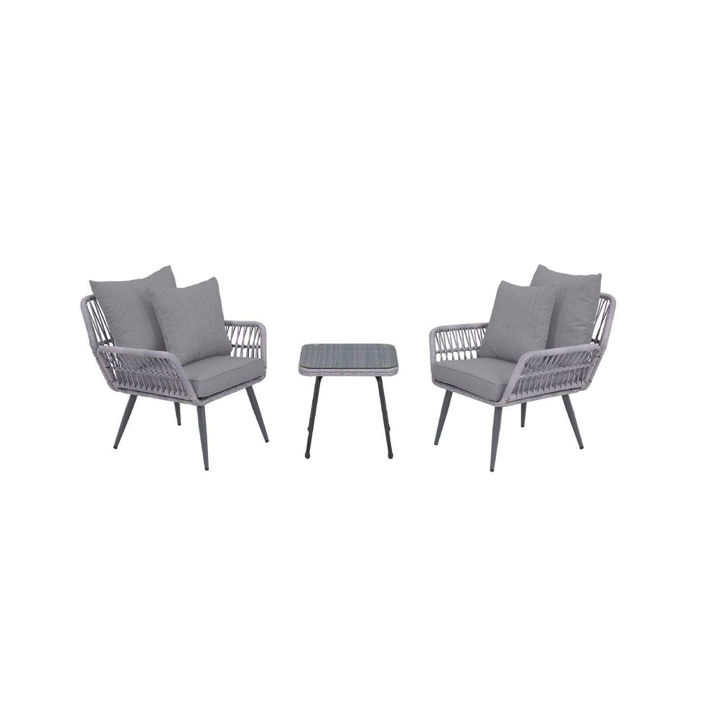 Cannes - 3 Piece Outdoor Patio Conversation Set