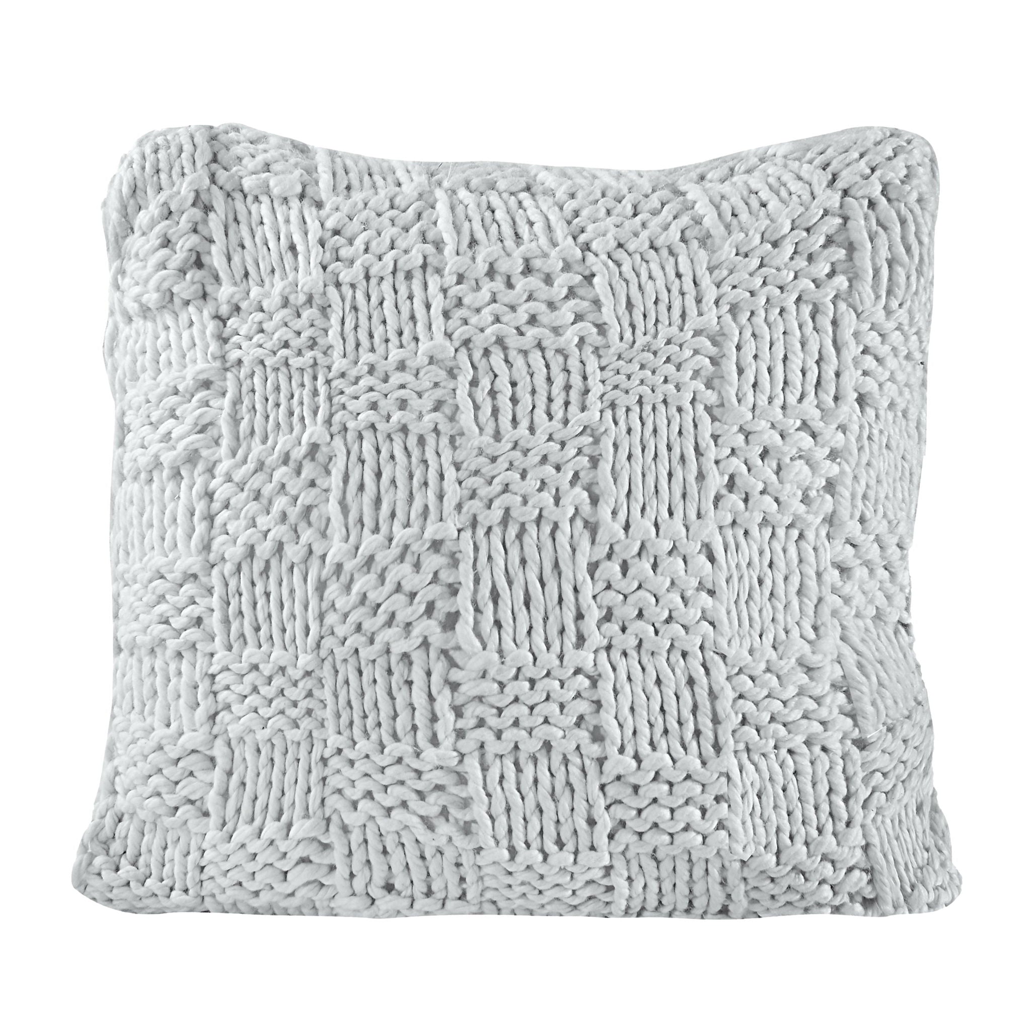 Chess Knit - Euro Sham - Gray