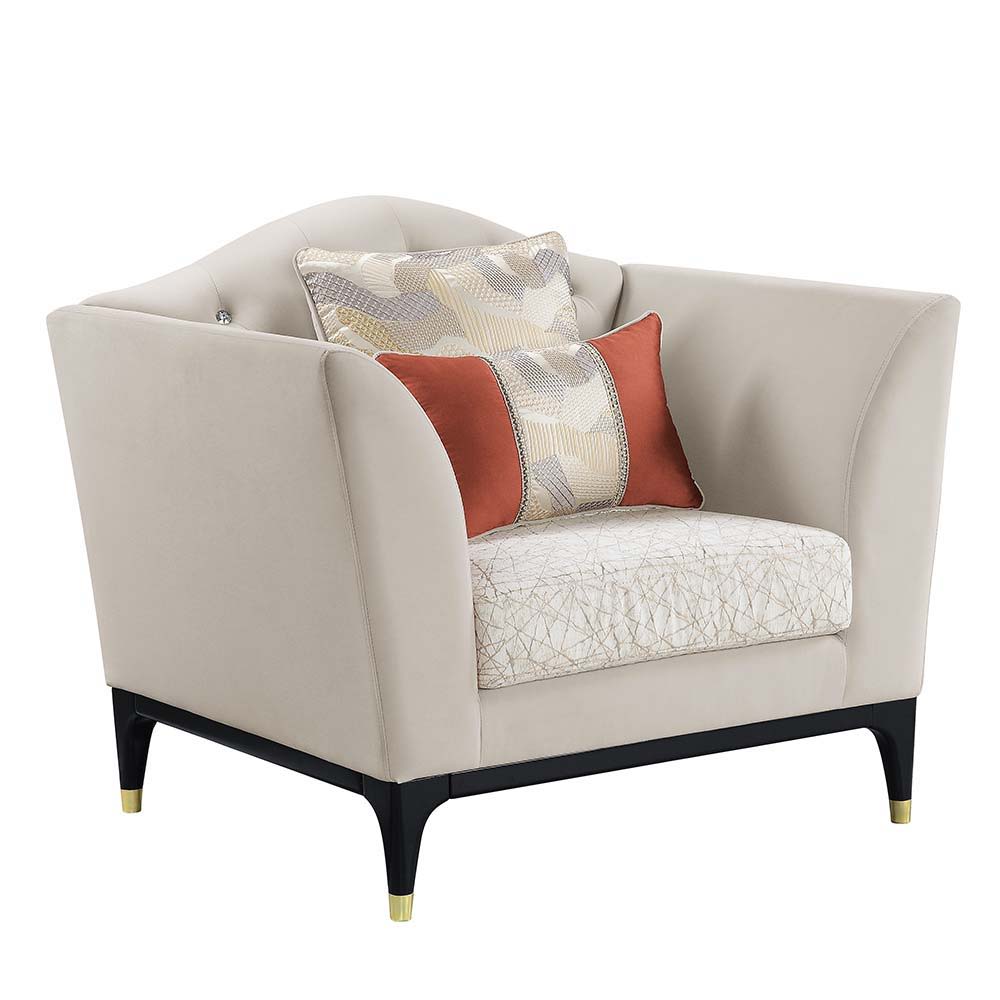 Tayden - Chair - Beige Velvet