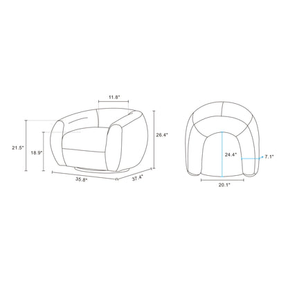 Tribeca - Swivel Lounge Chair