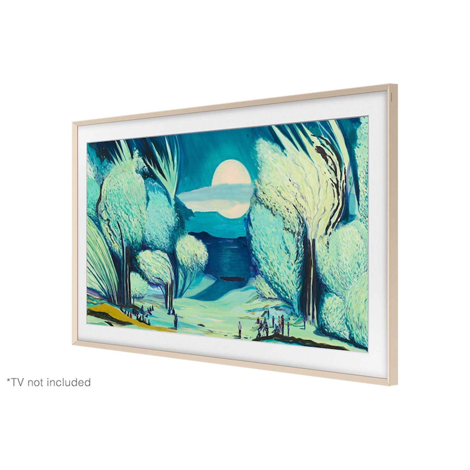 Samsung - 75" The Frame Customizable Bezel - Sand Gold Metal