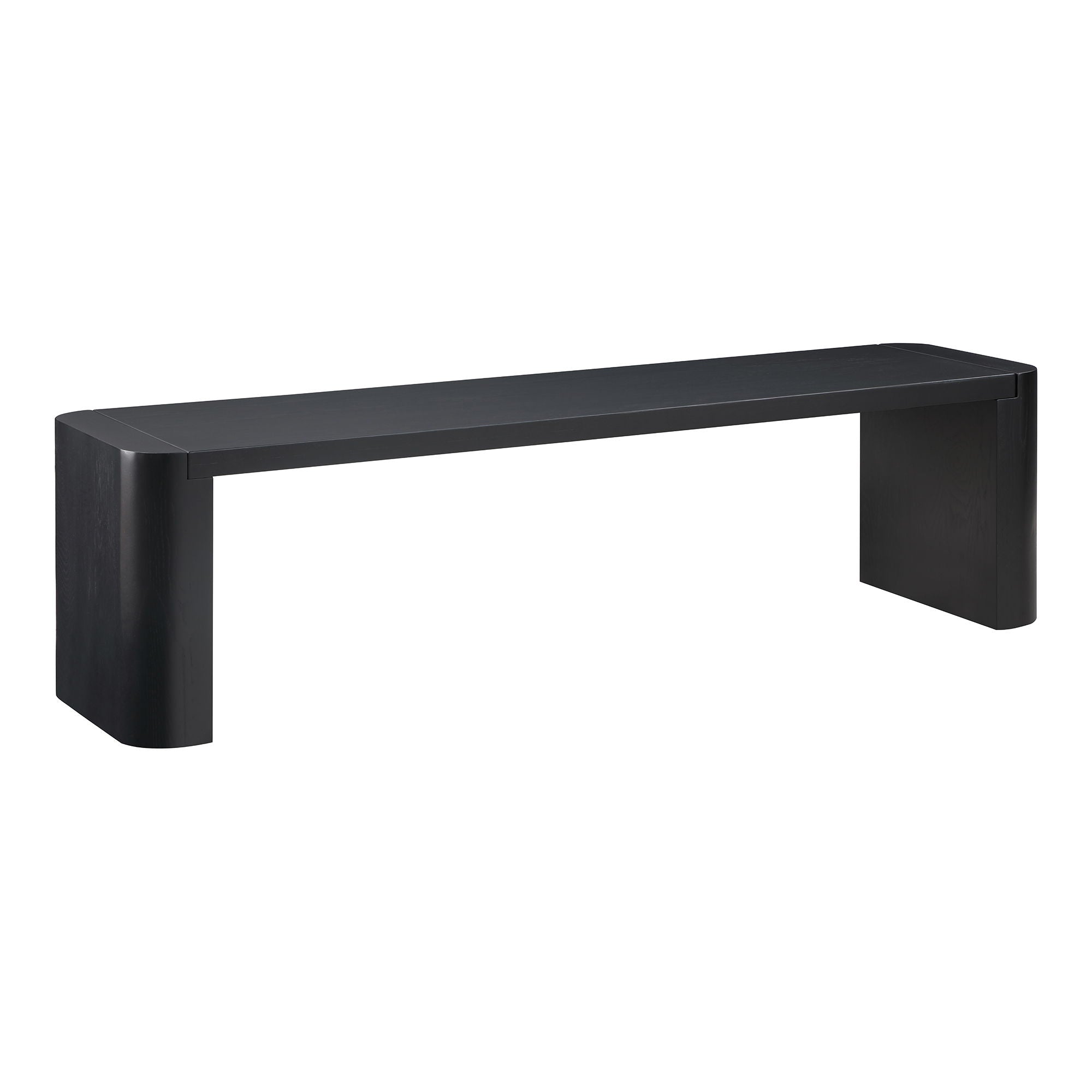 Post - Small Dining Bench - Black Oak