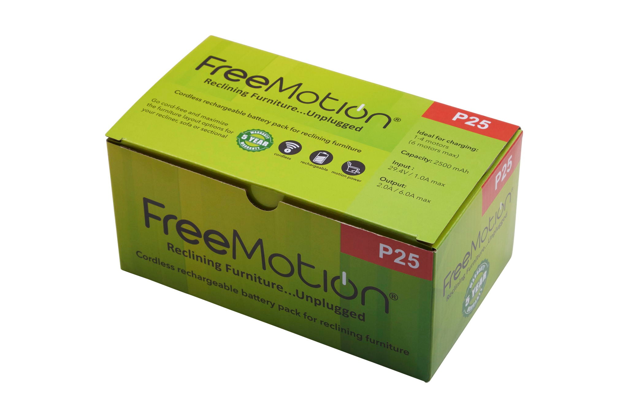 Freemotion - Battery 2500mAh And Universal Bracket - Black