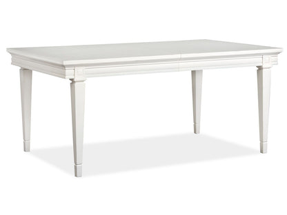 Willowbrook - Extendable Rectangular Dining Table - Egg Shell White