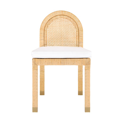 Amara - Rattan Arched Back Dining Chair - Natural