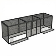 Thickened Chicken Coop For Outdoor - Black / Silver