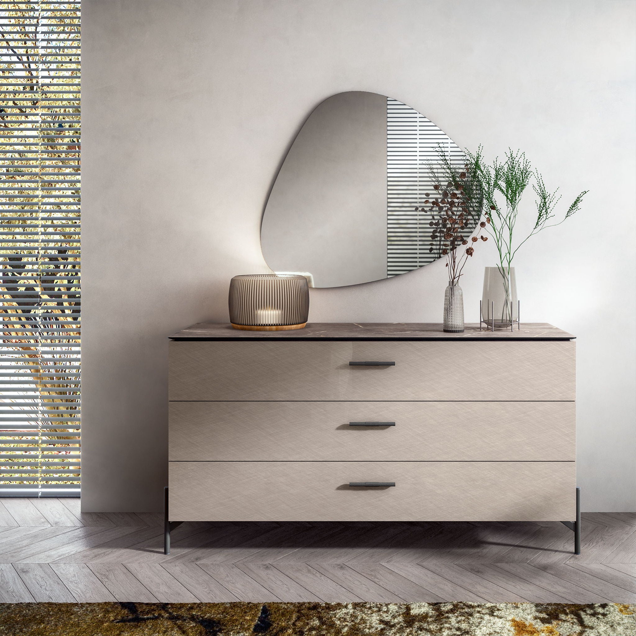 Silvia - Dresser - Pearl Silver
