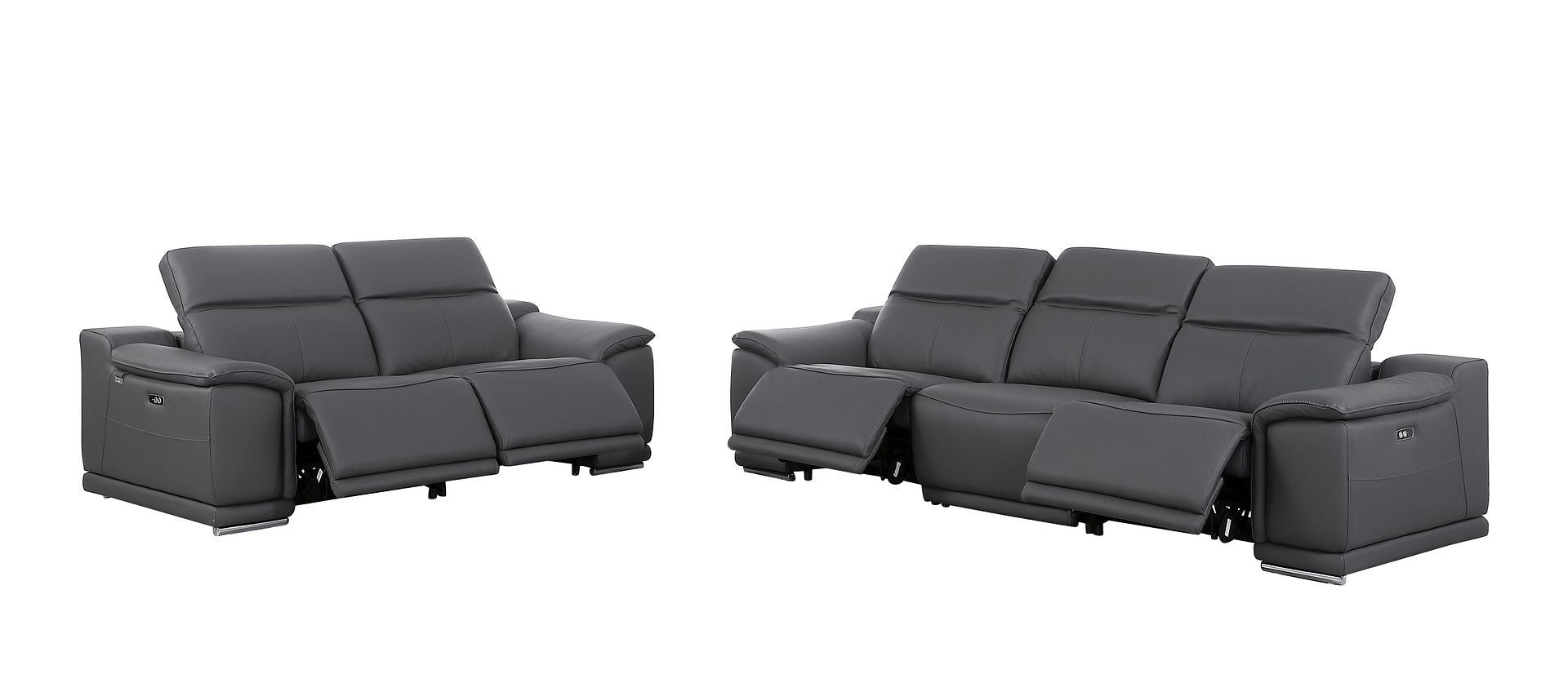 9762 - 5-Piece Modular Power Reclining Sofa And Loveseat Set With 5 Power Recliners In