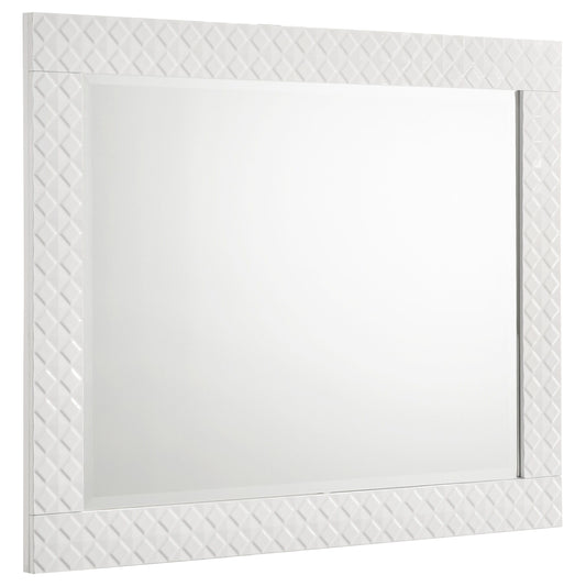 Ives - Dresser Mirror - White High Gloss