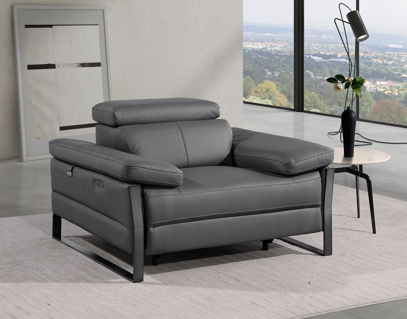 1246 - Power Reclining Arm Chairwith Power Headrests