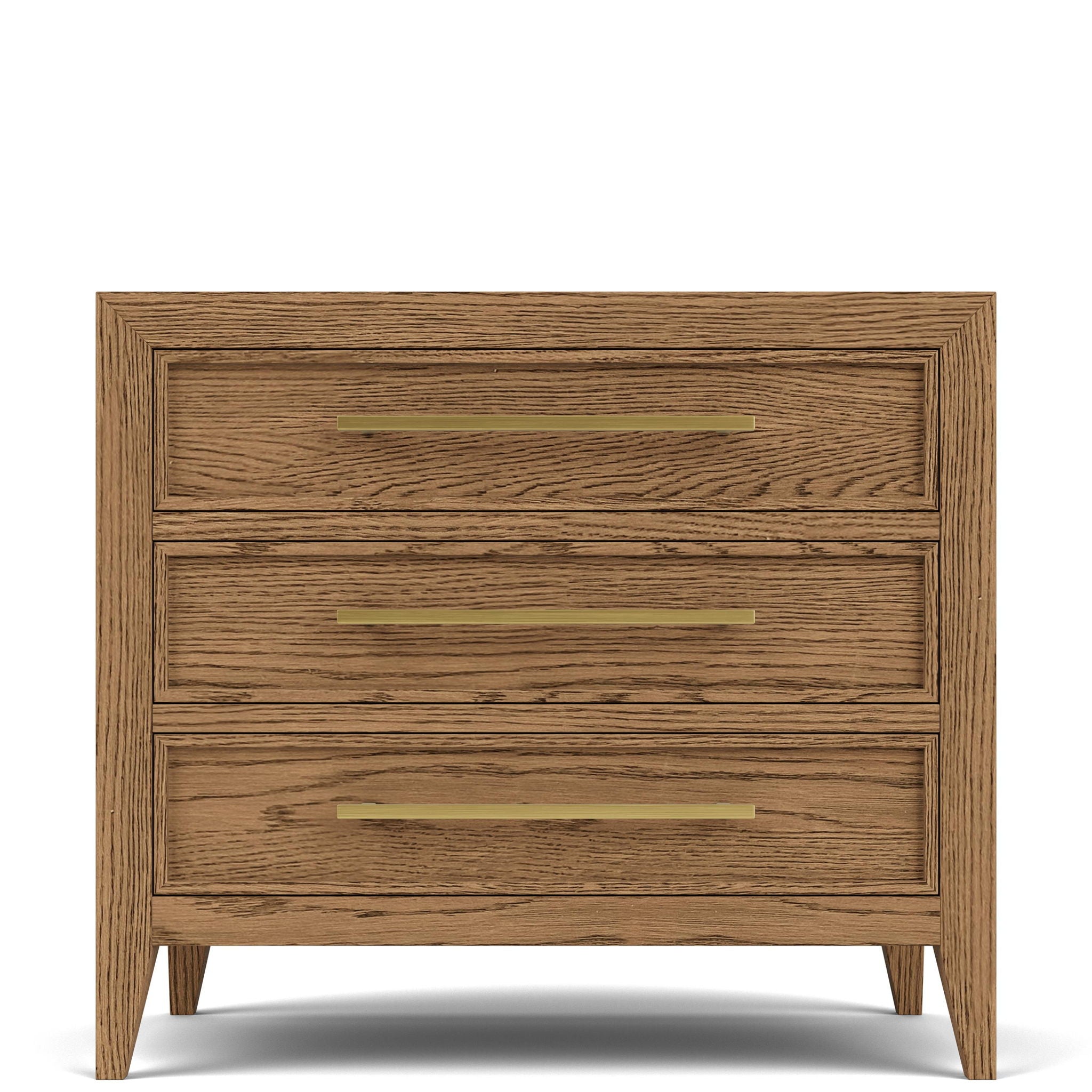 Halbrooke - 3 Drawer Nightstand - Light Brown