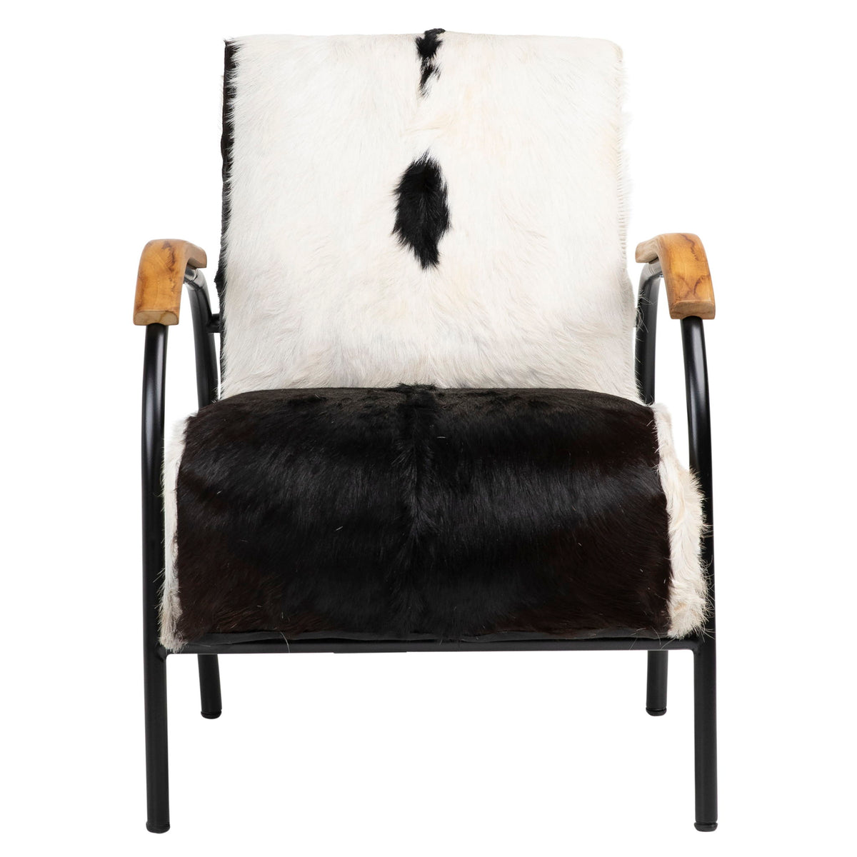 Ebony - Occasional Chair - Natural Black And White With Black