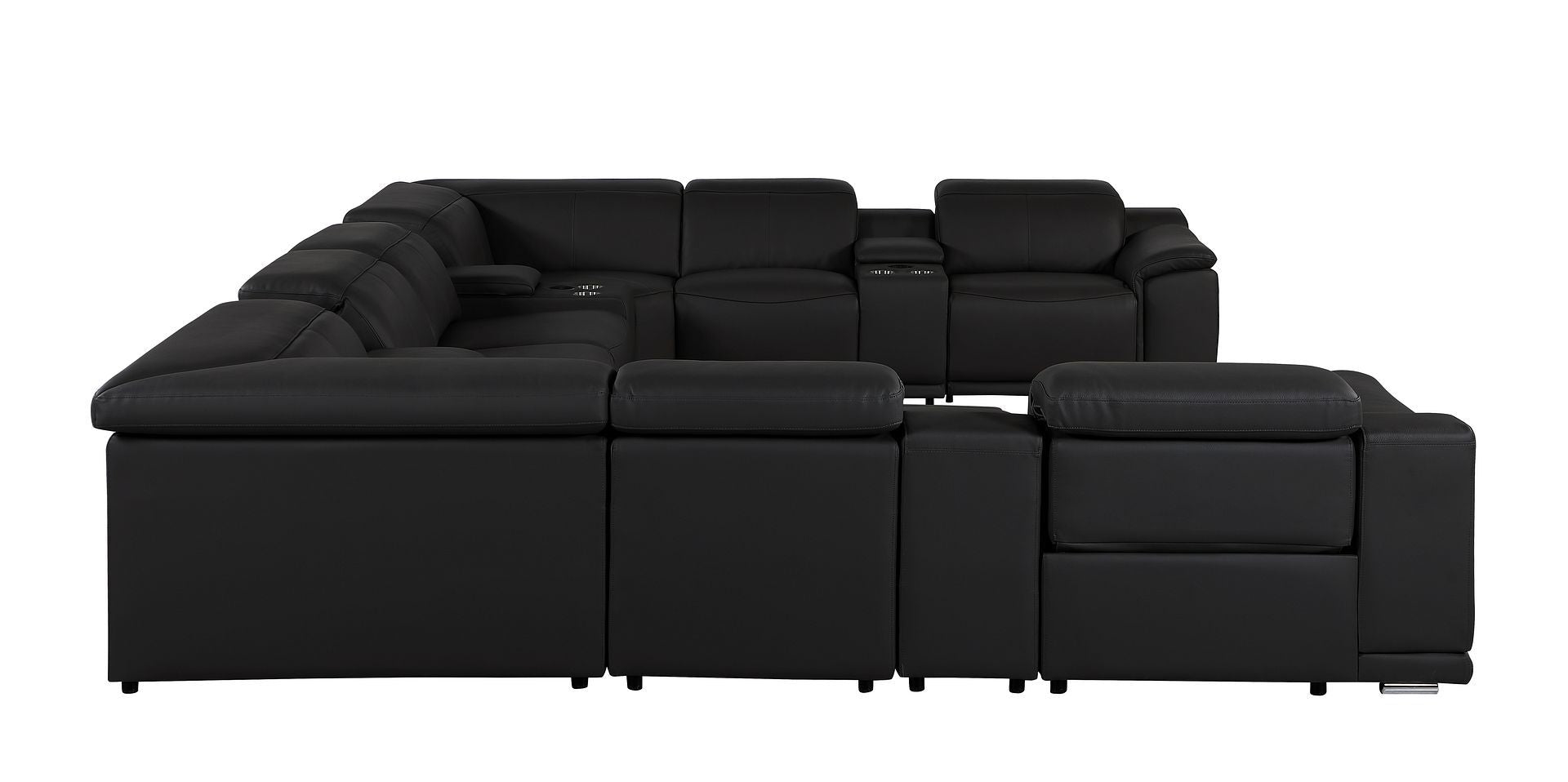 9762 - 12-Piece U Shaped Sectional Sofa With 4 Power Recliners