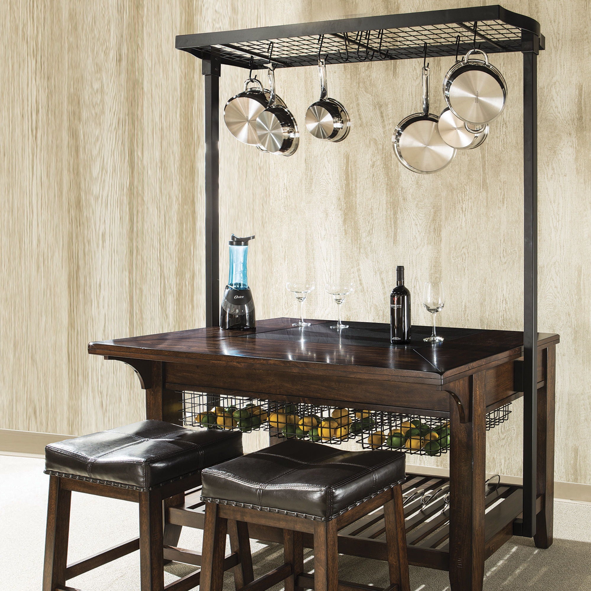Kona - Backless Stool - Raisin