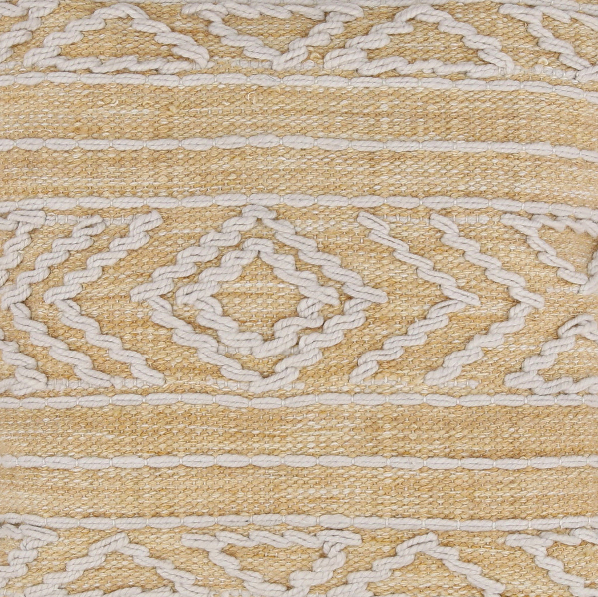 Cecil - Outdoor Pillow - Yellow And White