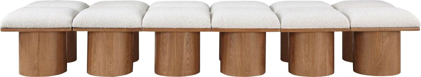 Pavilion - 12 Piece Modular Bench With Brown Base