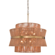 Adesso - Chandelier - Natural And Brass