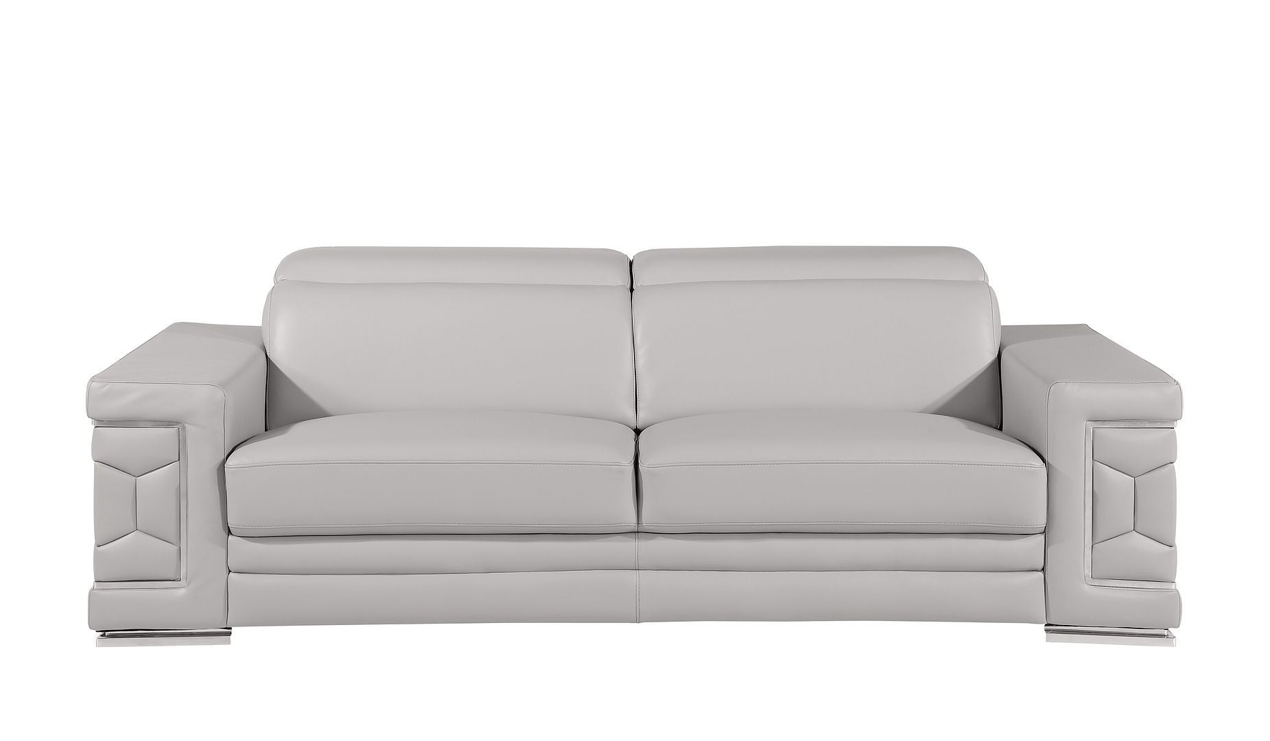 296 - Genuine Leather Living Room Set