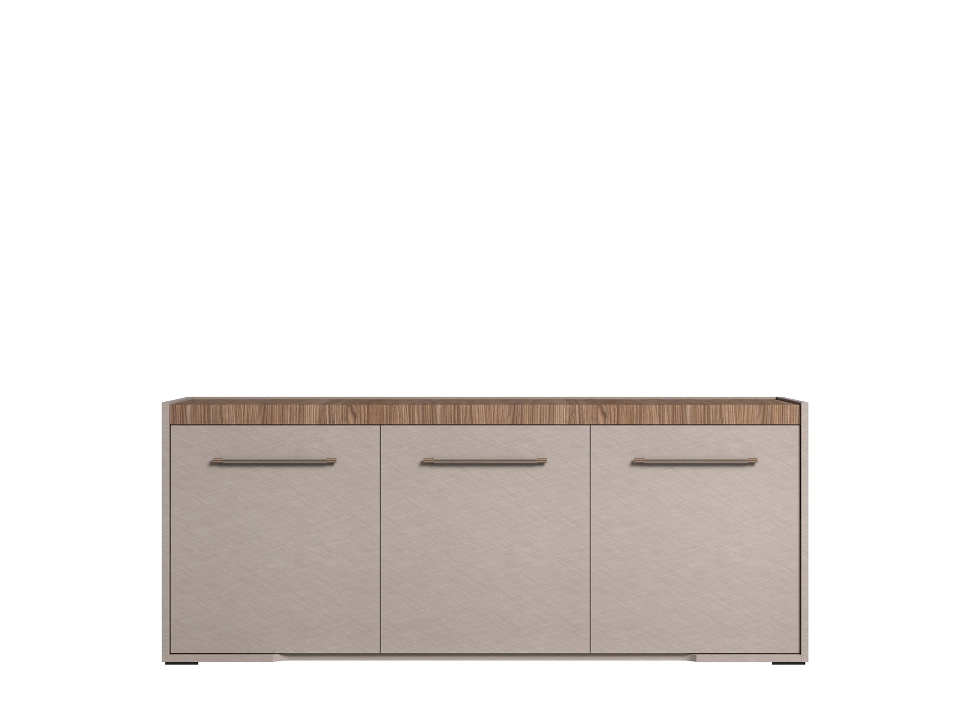 Nora - 3 Door Buffet - Beige / Light Brown