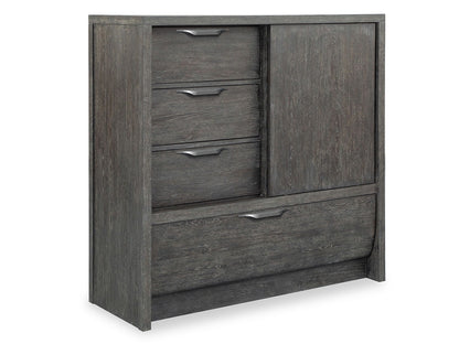 Kinsley - Sliding Door Chest - Black Heron