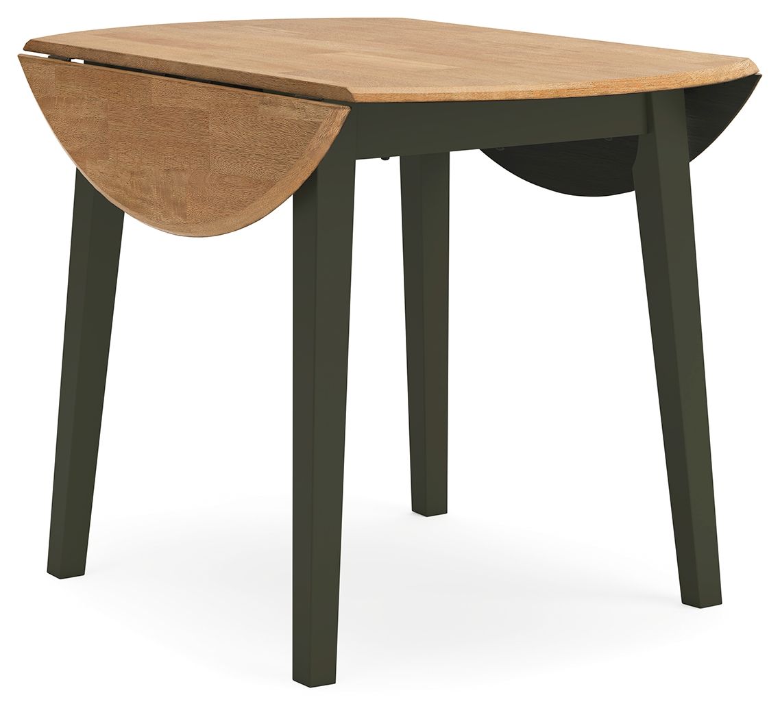 Gesthaven Round Dining Room Drop Leaf Table - Thumbnail 2
