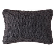 Chess Knit - Dutch Euro Pillow - Slate