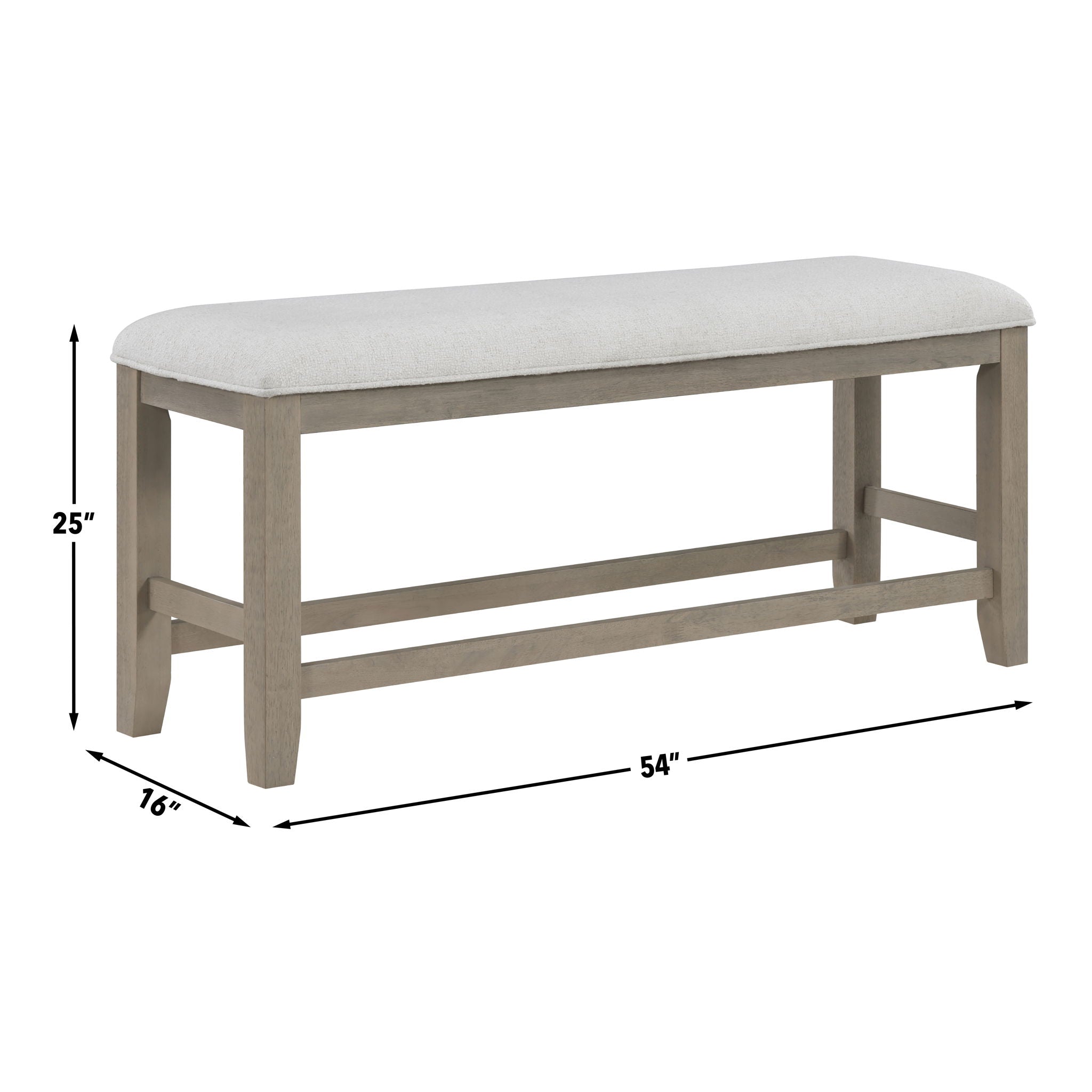 Lily - Counter Bench - Greige