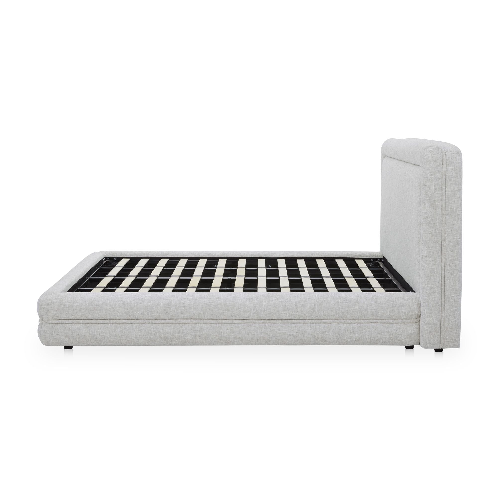 Tory - Queen Bed - Pebble White
