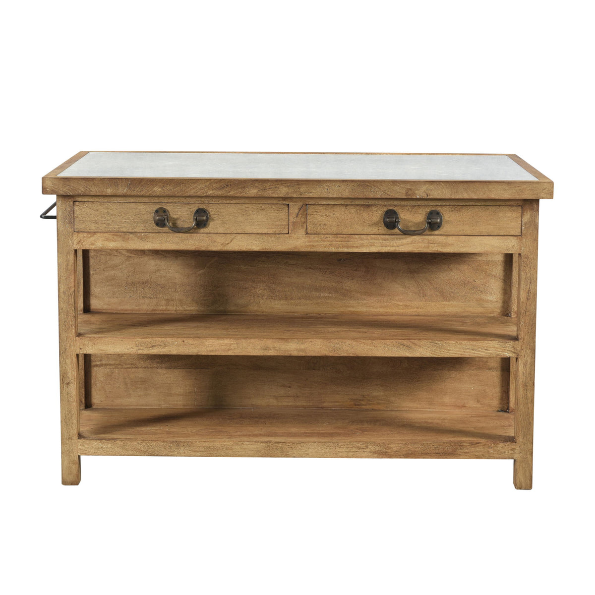 Belding - Kitchen Island - Medium Brown And White