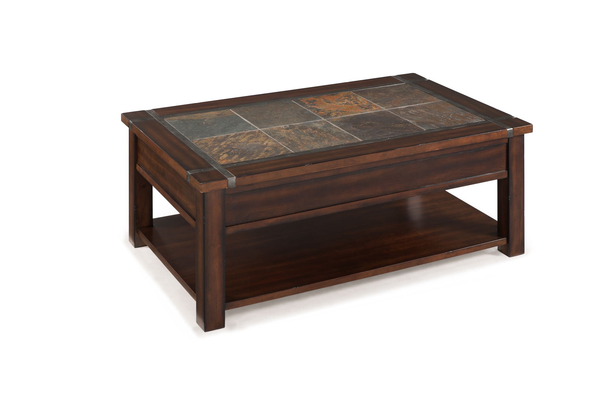 Roanoke Rectangular Lift Top Cocktail Table with Casters