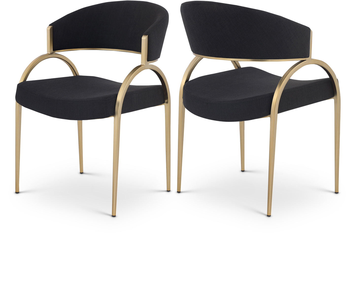 Privet - Dining Chair Set - Gold Base