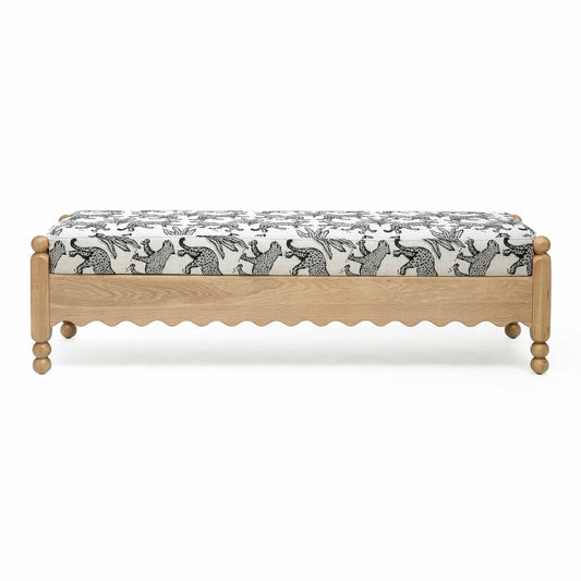 Thelma - Leopard Jacquard Bench