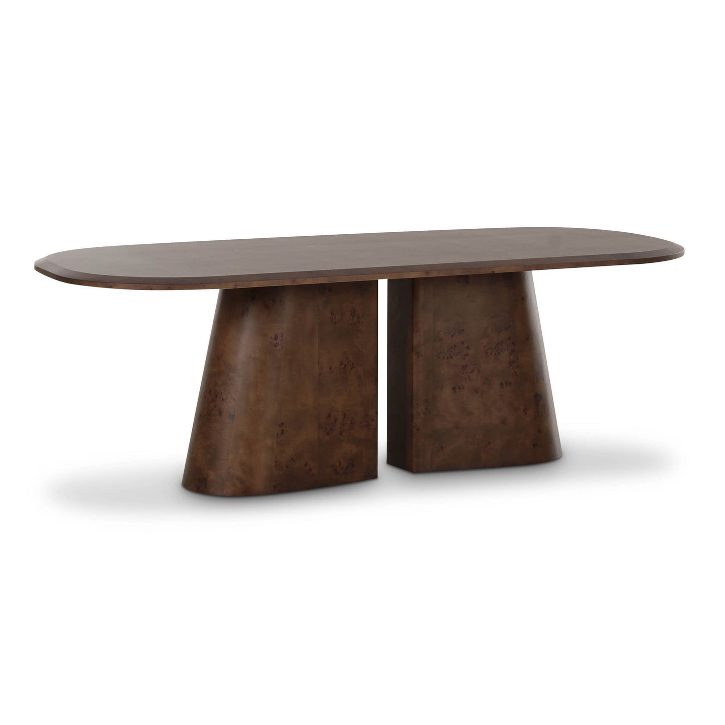 Gladyss - 87" Oval Dining Table - Brown