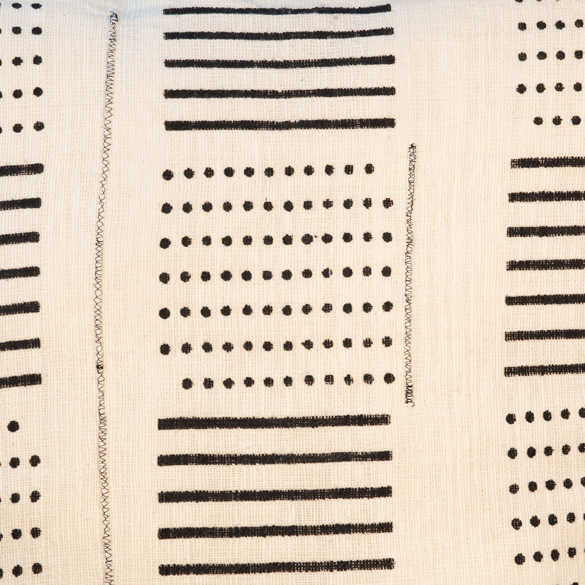 Marina - Pillow With Filler - Beige And Black